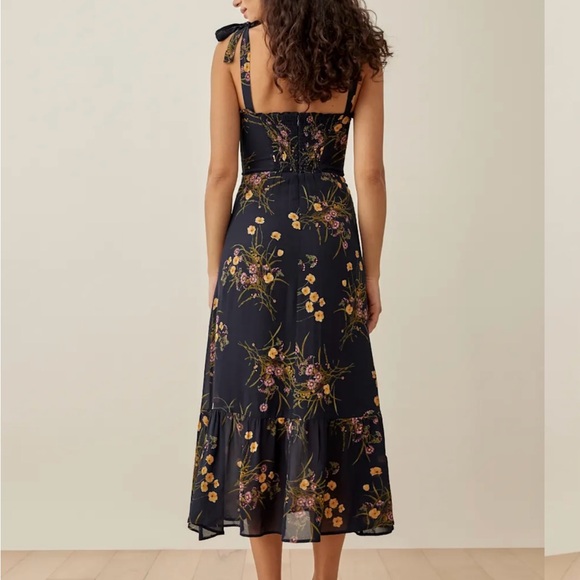 Reformation Nikita Navy Floral Dress - Picture 6 of 7